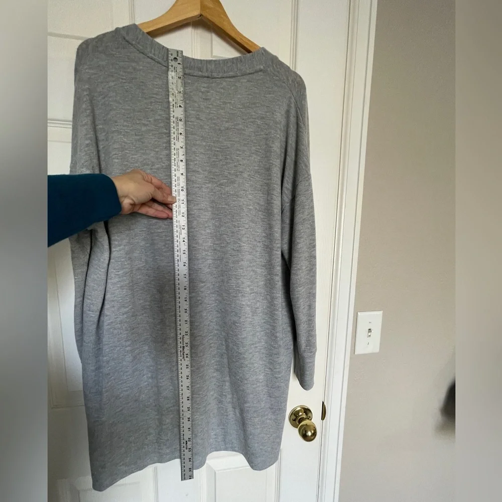 Gibson Heather Gray Button-Front Cardigan Sweater‎ | Size L - Picture 5 of 6